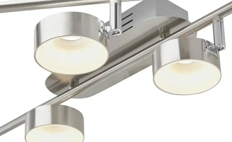 KHG LED-Spot, 6-flammig, Nickel matt | Möbel Höffner