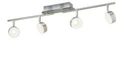 KHG LED-Spot, 4-flammig Nickel matt | Möbel Höffner