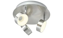 KHG LED-Spot, 3-flammig Nickel matt | Möbel Höffner