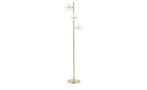 KHG LED-Stehleuchte, 3-flammig, messing-matt | messingfarben, matt