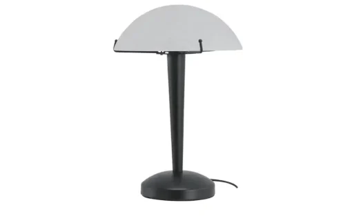 KHG LED-Tischleucht, 1-flammig, schwarz mit Alabasterglas | Schwarz, matt