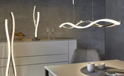 KHG LED-Tischleuchte, chrom `Wavy` | Möbel Höffner