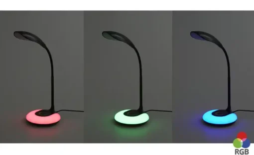 KHG LED-Tischleuchte, 1-flammig, schwarz | Schwarz, lackiert