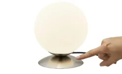 KHG LED-Tischleuchte, Nickel matt | edelstahlfarben, matt, silberfarben
