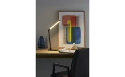 KHG LED-Tischleuchte, schwarz mit Qi-Charger | Schwarz, lackiert