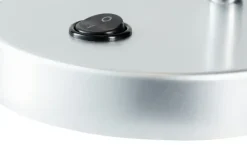 KHG LED-Tischleuchte silber mit flexiblem Arm | silberfarben, matt