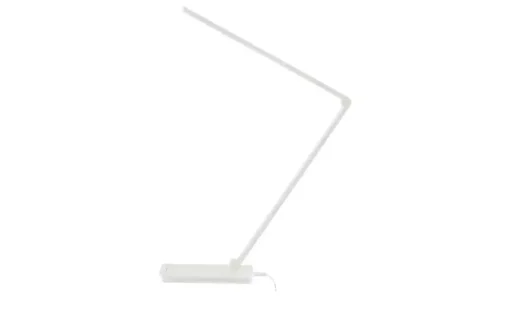 KHG LED-Tischleuchte, weiß mit Qi-Charger | Weiß, glänzend