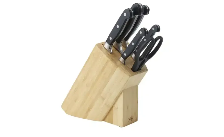 KHG Messerblock bestückt Bambus | Bambus | Höffner