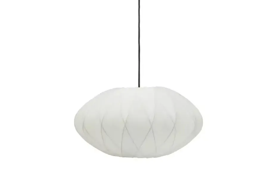 KHG Pendelleuchte, 1-flammig, Stoff weiß | Höffner