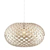 KHG Pendelleuchte, 1-flammig, nickel-matt/ holz
