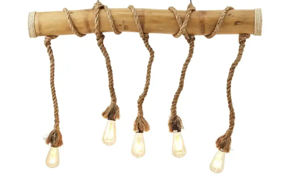 KHG Pendelleuchte, 5-flammig, Bambus | Möbel Höffner