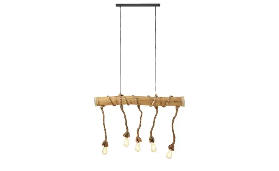 KHG Pendelleuchte, 5-flammig, Bambus | Möbel Höffner