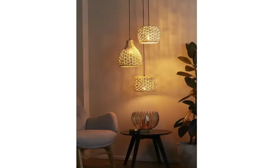 KHG Rattan-Pendelleuchte, 3-flammig | Möbel Höffner