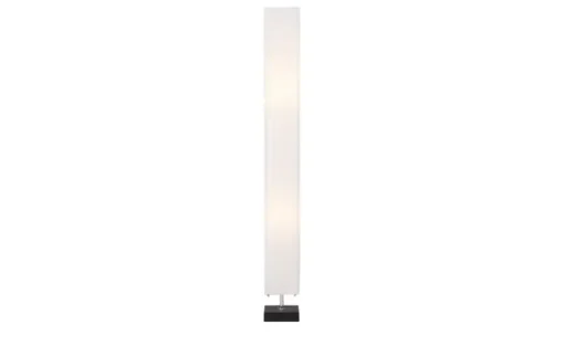 KHG Stehlampe mit weißem Papierschirm, Holzfuß