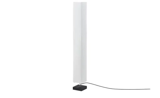 KHG Stehlampe mit weißem Papierschirm, Holzfuß