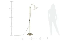 KHG Stehleuchte altmessing in Antik-Optik | Höffner