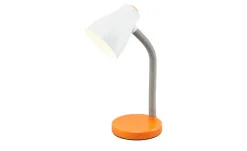 KHG Tischleuchte, 1-flammig, orange/weiß | Orange, lackiert