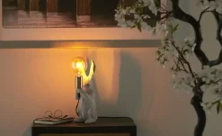 KHG Tischleuchte, 1-flammig, weiß `Hase` | Höffner
