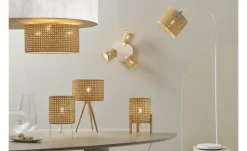 KHG Tischleuchte, 1-flammig, Wiener Geflecht `Dreibein`