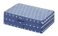 Kinderklappmatratze Stern  | Weiß, Blau | Möbel Höffner