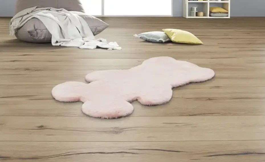 Kinderteppich Teddy | Rosa | Möbel Höffner