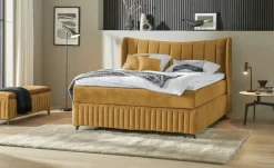 Kings and Queens Boxspringbett Uldur | Goldfarben, 160 cm