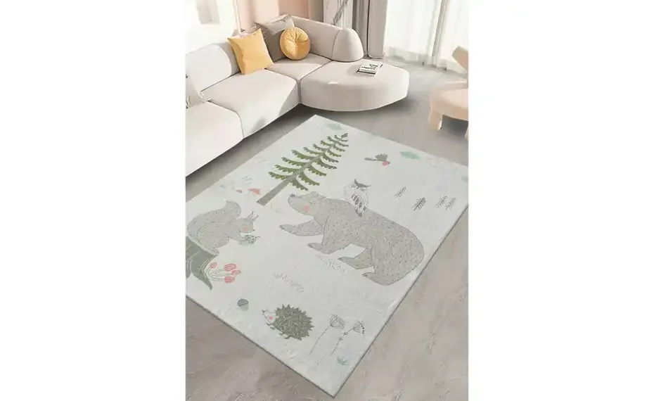 KJUT Kurzflorteppich Bär+Eule | Möbel Höffner