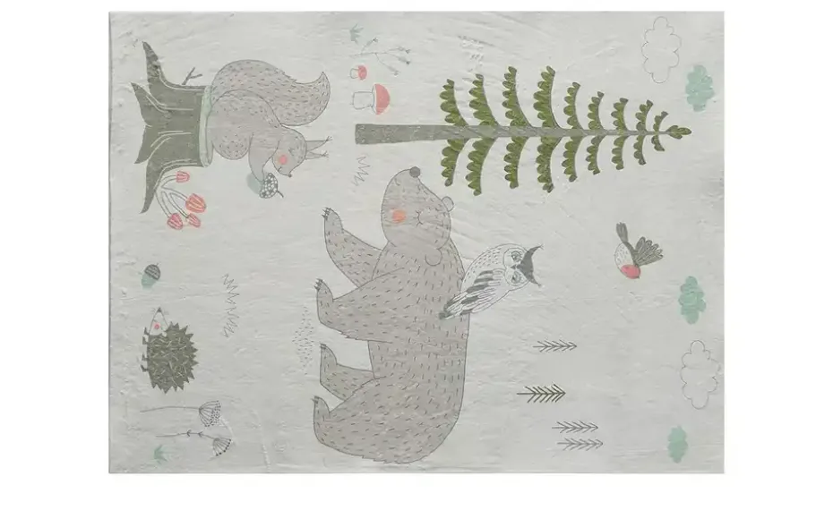 KJUT Kurzflorteppich Bär+Eule | Möbel Höffner