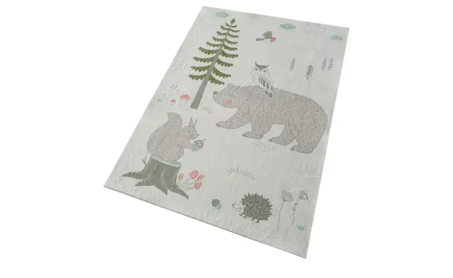 KJUT Kurzflorteppich Bär+Eule | Möbel Höffner