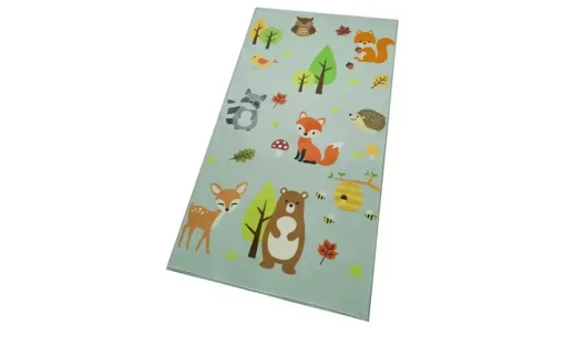 KJUT Kurzflorteppich Waldtiere | 80x150 cm | Höffner