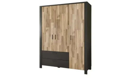 Kleiderschrank Dallas | Eiche (Nachbildung), Graphit