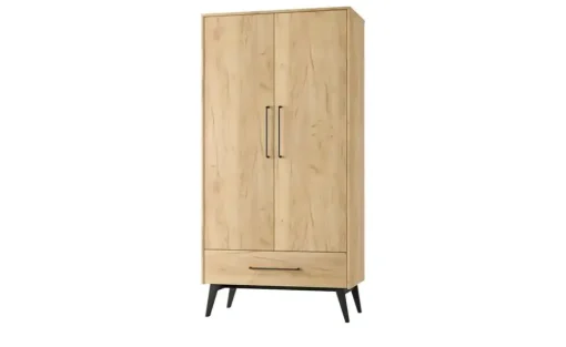 Kleiderschrank 2-türig Retro | 2 Stück | Möbel Höffner
