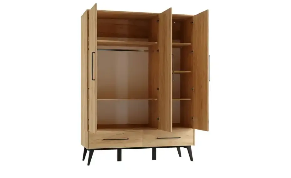 Kleiderschrank 3-türig Retro | 3 Stück | Möbel Höffner