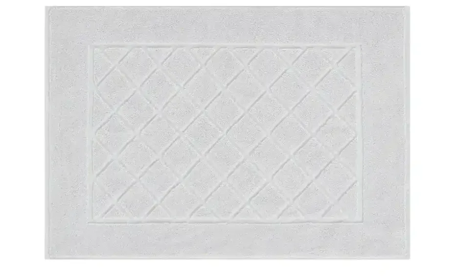 Kleine Wolke Badvorleger Bridge Cotton K | Silbergrau, 50 cm