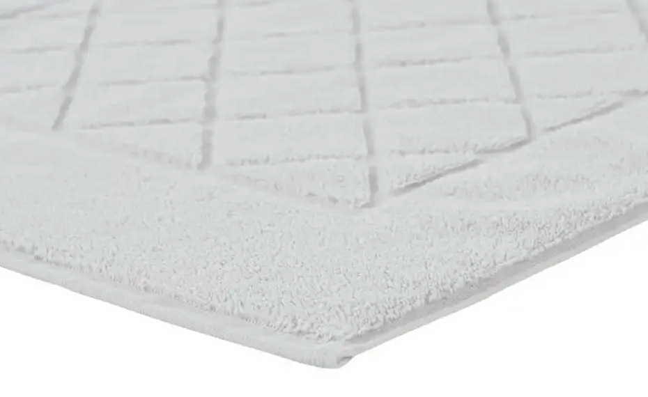 Kleine Wolke Badvorleger Bridge Cotton K | Silbergrau, 50 cm