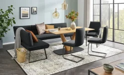 KOINOR Eckbank Dining System 3 | Schwarz, ca, 152 x 217 cm