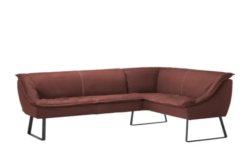 KOINOR Eckbank  Leder Alino | Rot, ca, 263x192 cm