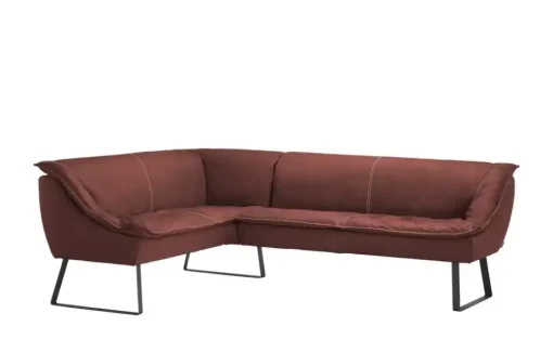 KOINOR Eckbank  Leder Alino | Rot, ca, 192x283 cm
