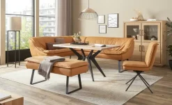 KOINOR Eckbank  Leder Alino | Orange, ca, 192x243 cm