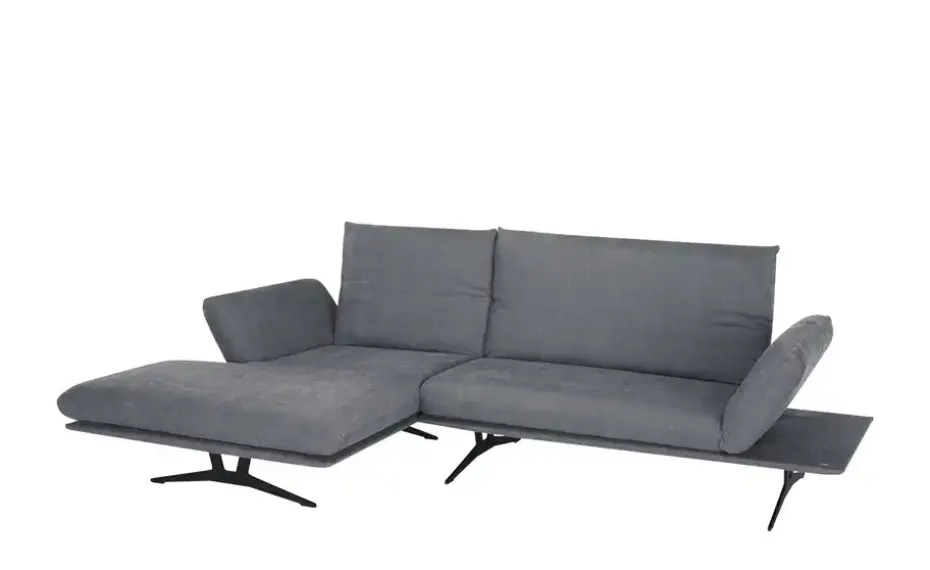 KOINOR Ecksofa aus Flachgewebe Francis | Grau, links