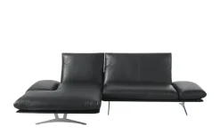 KOINOR Ecksofa Echtleder Francis | Schwarz, links