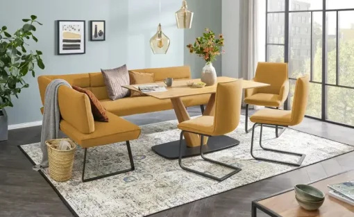 KOINOR Polsterschwingstuhl Dining System 3 | Senfgelb, ohne