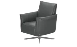 KOINOR Sessel Echtleder Vineto | Dunkelgrau | Höffner