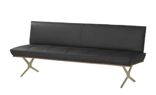 KOINOR Sitzbank  Leder Dining System 1 | Schwarz, 154 cm