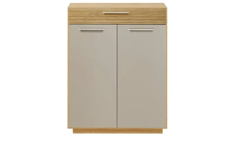 Kombikommode Longo | Eiche bianco, Taupe | Höffner
