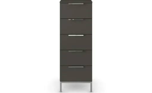 Kommode Frome | Graphit, Front: Dekor, Oberboden: Dekor