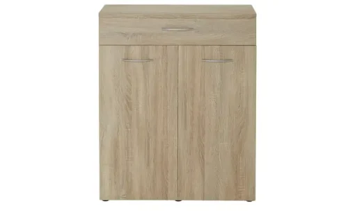 Kommode mit Wäschebox Multiraumkonzept | 80 cm, Eiche sägerau (Nachbildung)