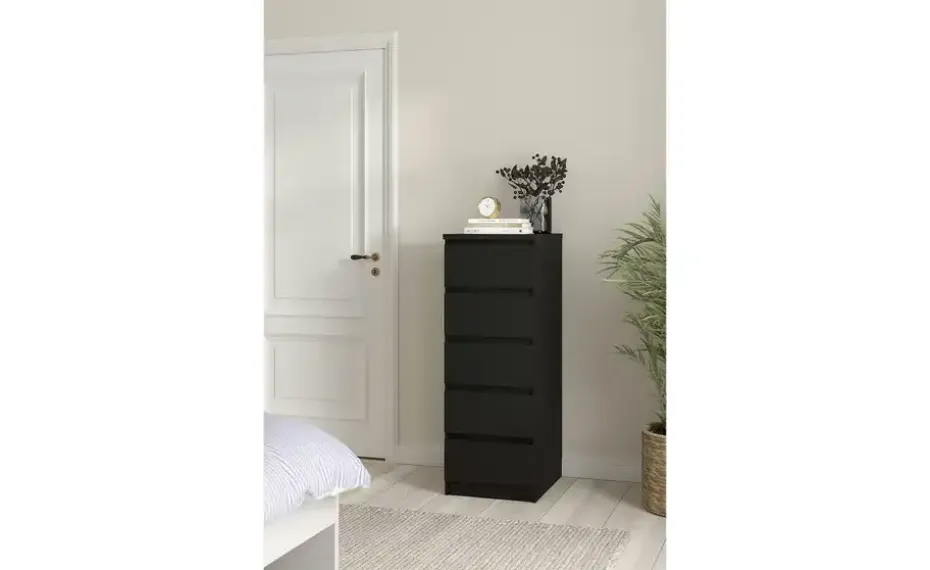 Kommode Nardo | 5 Stück, Schwarz, matt | Möbel Höffner