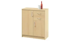 Kommode Oppeano | Buche (Nachbildung), Ausführung II (2 Türen/2 Schubkästen)