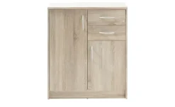 Kommode Oppeano | Eiche Sonoma (Nachbildung), Ausführung II (2 Türen/2 Schubkästen)
